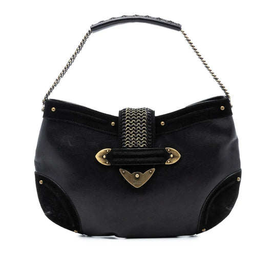 Black Dior Leather Jeanne Hobo Rovelle Bags