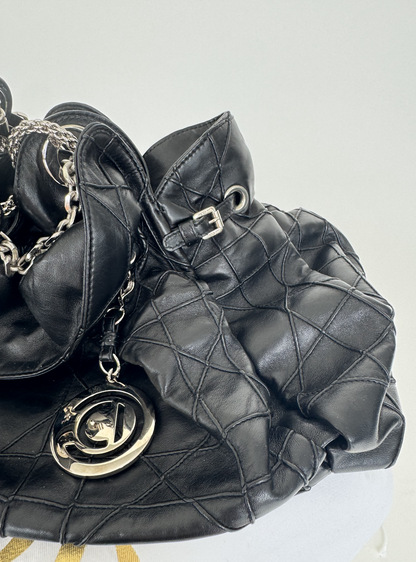 Christian Dior Black Cannage Leather Le Trente Shoulder Bag Rovelle Bags