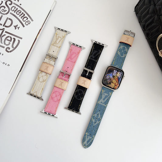 Fabric LV Apple Watch Band Shop
