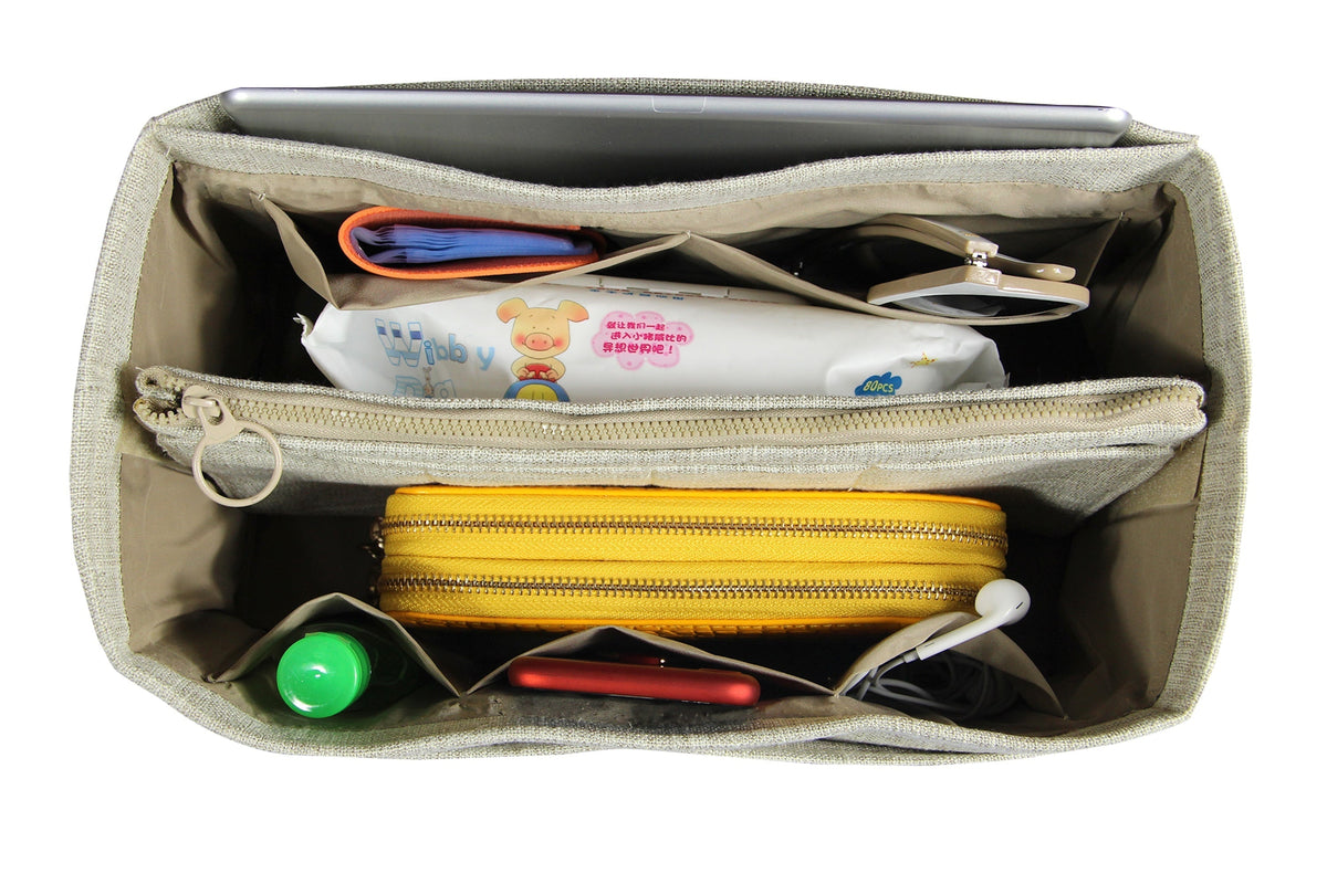 [Fendi Peekaboo X-Lite Medium] Waterproof Linen Bag Organizer - Customized Purse Insert, Tote Liner Protector, Handbag Organiser (Type B) Rovelle Bags