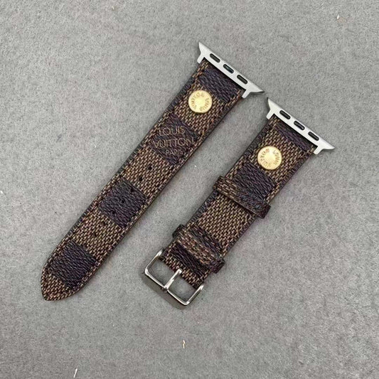 LV Bands For Apple Watch Brown Checkered Shop