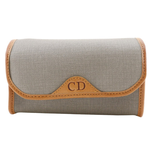 Christian Dior Pouch PVC gray novelty CD logo Women Rovelle Bags