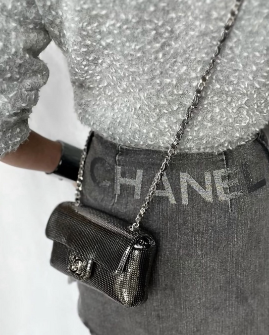 Chanel Metallic Mesh Mini Flap Bag Rovelle Bags