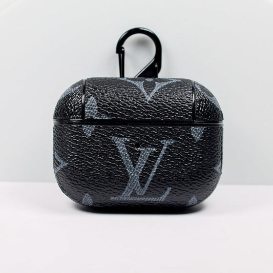 Designer AirPods 23Pro Cases Black LV Monogram Shop