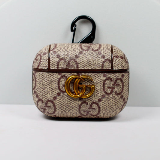 Designer AirPods 23Pro Case Beige GG Shop