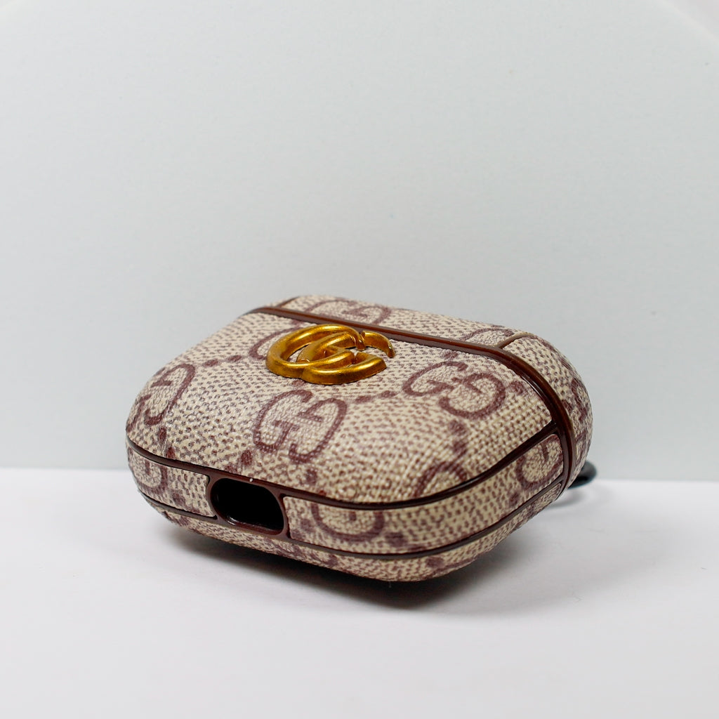 Designer AirPods 23Pro Case Beige GG Shop
