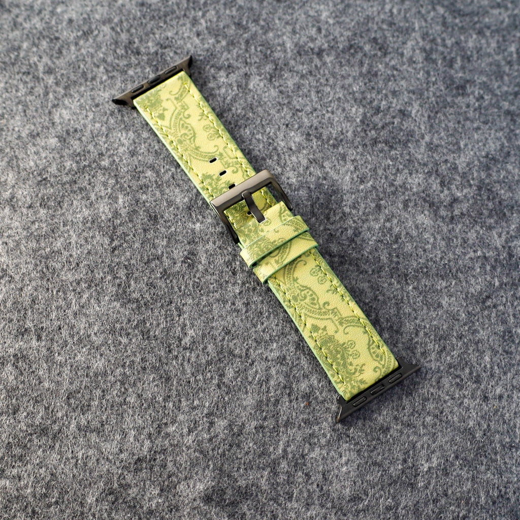 Luxury GG Leather Apple Watch Band Wrist Strap Shop
