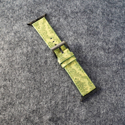Luxury GG Leather Apple Watch Band Wrist Strap Shop