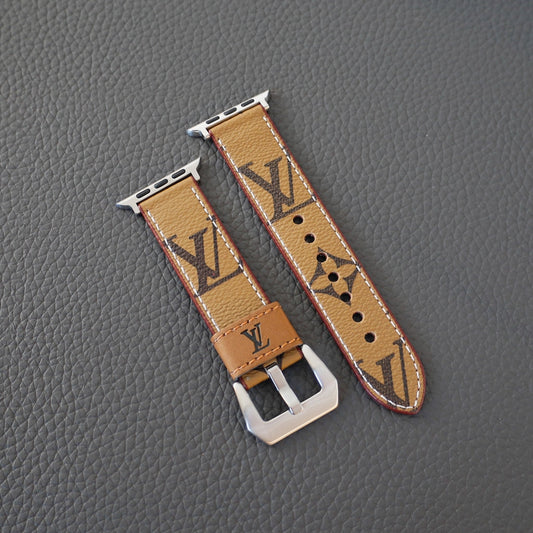 Pale Monogram LV Apple Watch Band Shop