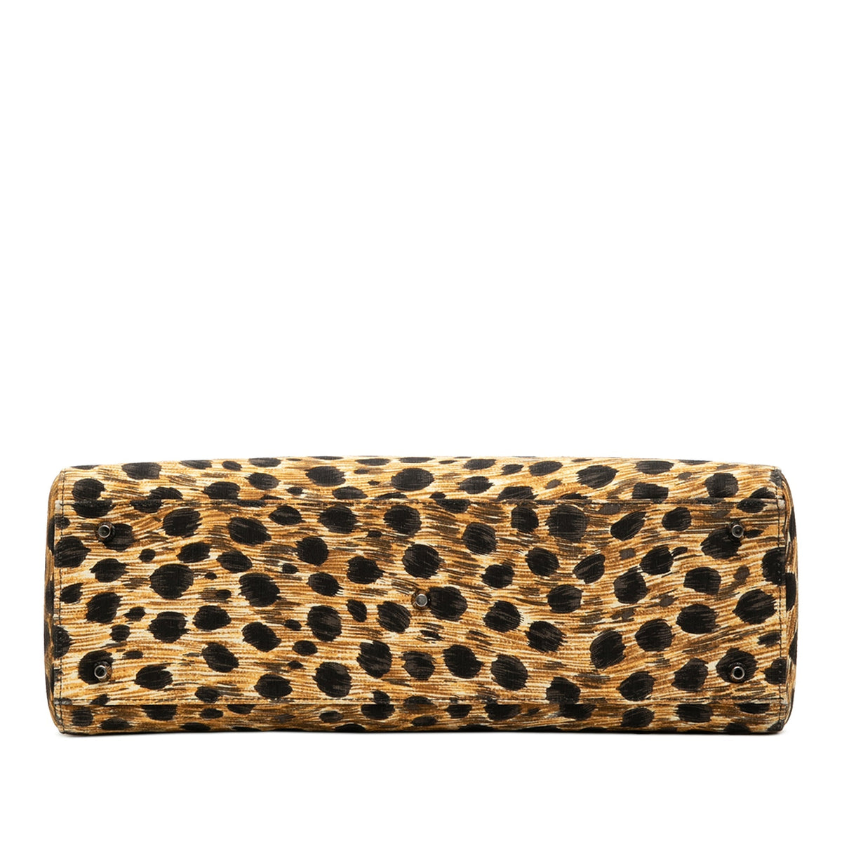Brown Dior Large Canvas Leopard Print Lady Dior Satchel Rovelle Bags