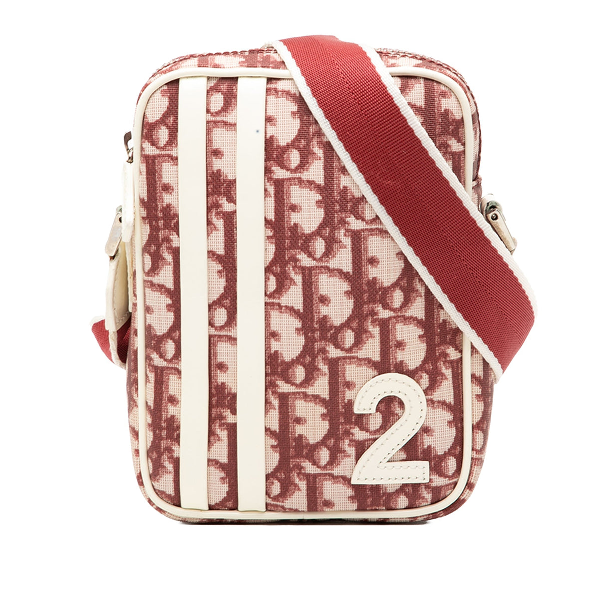 Red Dior Oblique Trotter Coated Canvas No 2 Crossbody Rovelle Bags