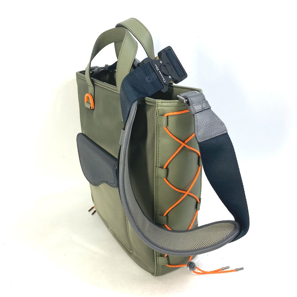 Dior Tote Bag 1ADSH198USF Nylon, Leather khaki sacai sacai collaboration Saddle bag mens Rovelle Bags
