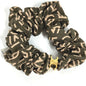 CELINE hair accessory Silk, Rubber khaki Triomphe logo Women
