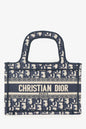 Christian Dior 2020 Navy Oblique Mini Book Tote Rovelle Bags