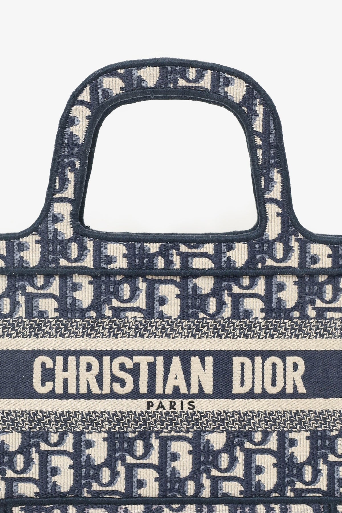 Christian Dior 2020 Navy Oblique Mini Book Tote Rovelle Bags