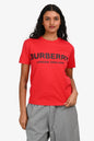 Burberry Red 'Burberry London England' T-Shirt Size XS