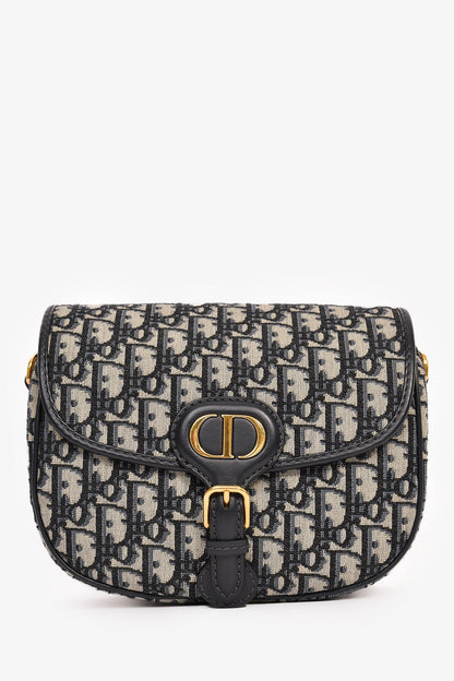 Christian Dior Blue Oblique Medium Bobby Bag Rovelle Bags