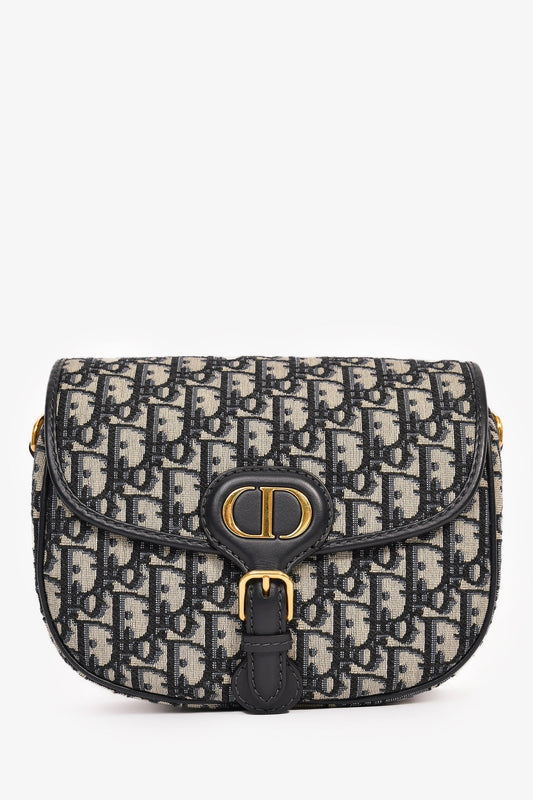 Christian Dior Blue Oblique Medium Bobby Bag Rovelle Bags