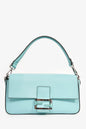 Fendi x Tiffany & Co. Limited Edition 2022 'Tiffany Blue' Leather Baguette Shoulder Bag with Strap Rovelle Bags