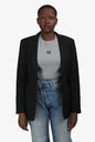 Burberry Black Wool Single Breasted Blazer Size 46S