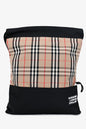 Burberry Black/Check Drawstring Backpack