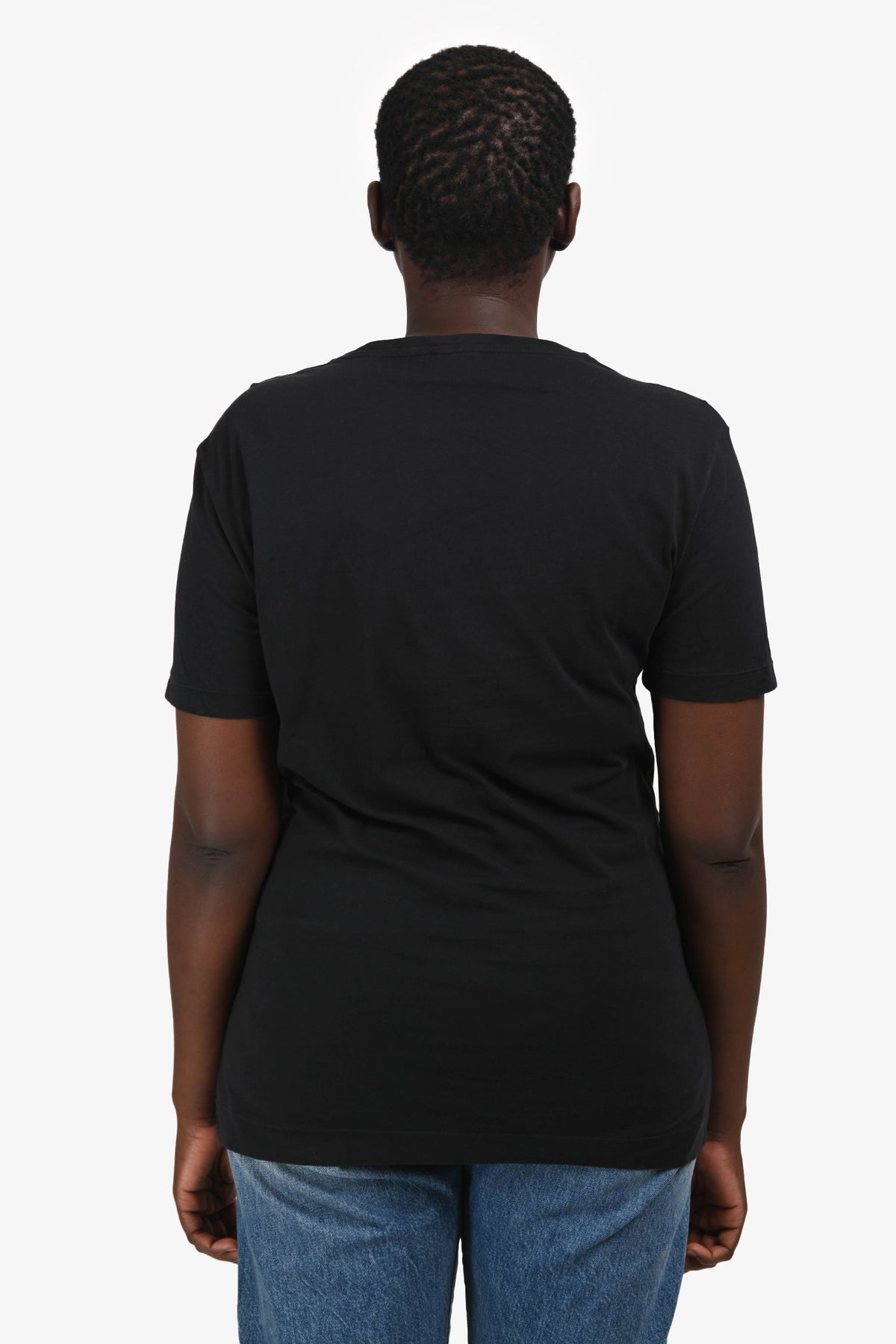 Fendi Black/Yellow Cotton/Leather Monster Crew Neck T-Shirt Size 50 Rovelle Bags