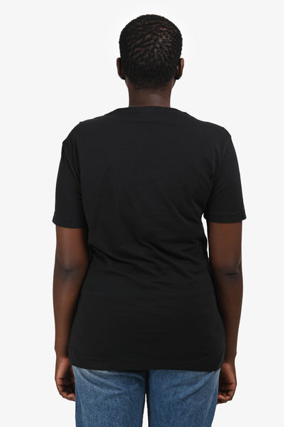 Fendi Black/Yellow Cotton/Leather Monster Crew Neck T-Shirt Size 50 Rovelle Bags