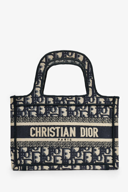 Dior Book Tote Oblique Navy Tote Bag Rovelle Bags