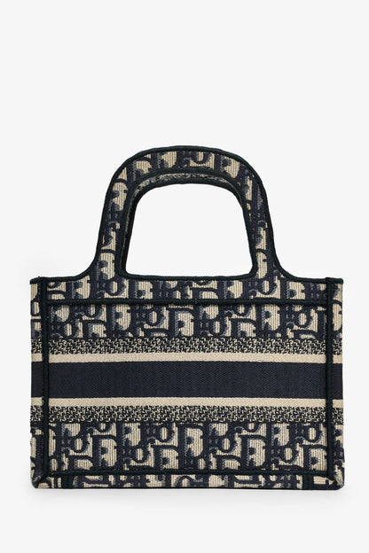 Dior Book Tote Oblique Navy Tote Bag Rovelle Bags