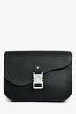 Christian Dior Black Grained Leather Saddle Pouch Mens Rovelle Bags