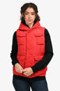 Burberry Red Zip Up Down Vest Estimated Size XS