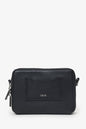 Christian Dior 2019 Black Grained Calfskin Double Zip Crossbody Rovelle Bags