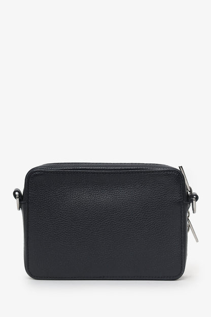 Christian Dior 2019 Black Grained Calfskin Double Zip Crossbody Rovelle Bags