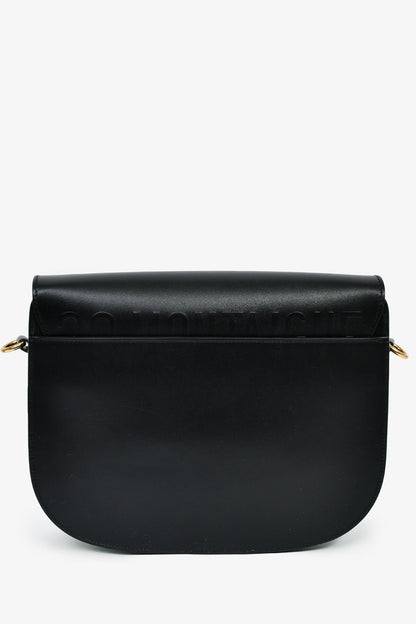 Christian Dior Black Leather Large Bobby Oblique Canvas Strap Crossbody Bag Rovelle Bags