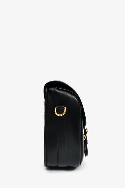 Christian Dior Black Leather Large Bobby Oblique Canvas Strap Crossbody Bag Rovelle Bags