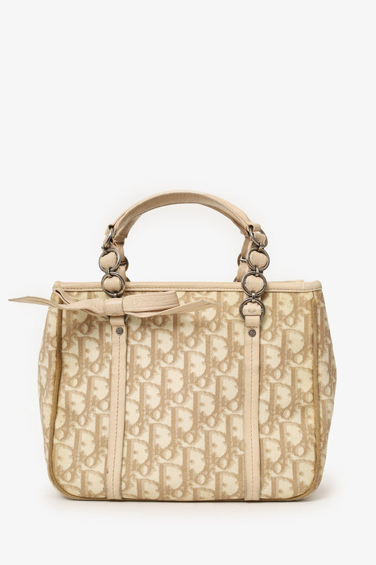 Christian Dior Beige Diorissimo Romantique Tote Bag Rovelle Bags