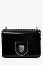 Christian Dior Black Leather Sequin Detail 'Diorama Club' Shoulder Bag Rovelle Bags