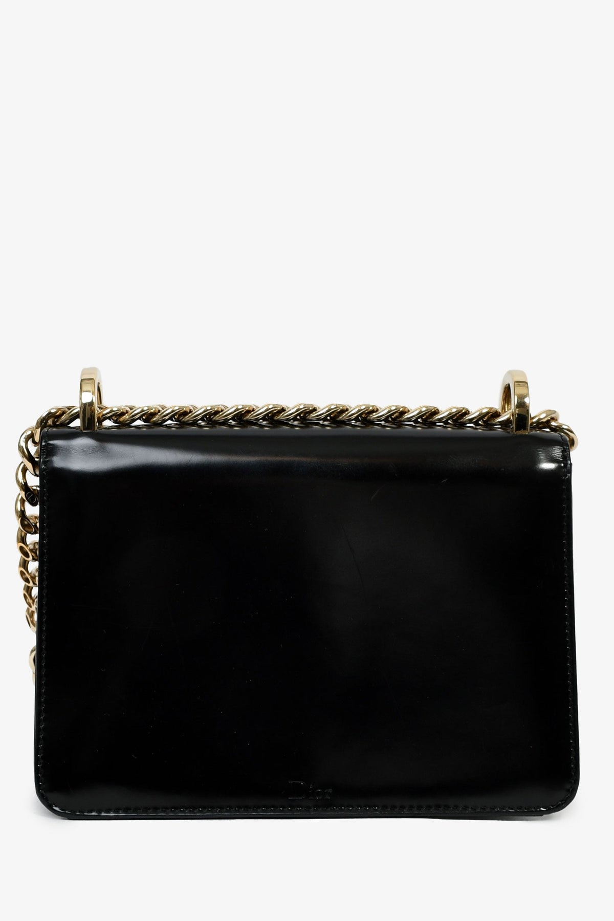 Christian Dior Black Leather Sequin Detail 'Diorama Club' Shoulder Bag Rovelle Bags