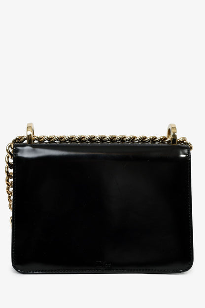 Christian Dior Black Leather Sequin Detail 'Diorama Club' Shoulder Bag Rovelle Bags