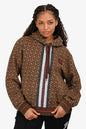 Burberry Brown TB Monogram Hoodie Size L