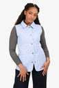 Burberry London Blue Quilted Lightweight Vest Estimated Size M