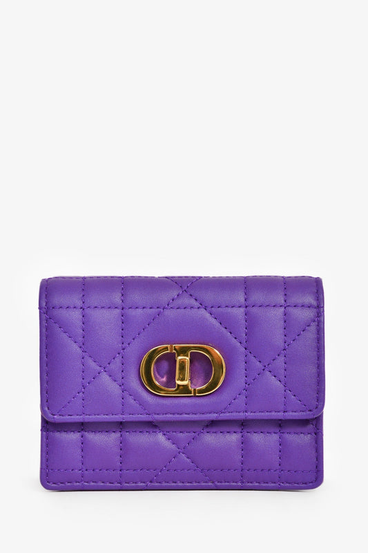 Christian Dior 2023 Purple Cannage Micro Miss Caro Bag Rovelle Bags