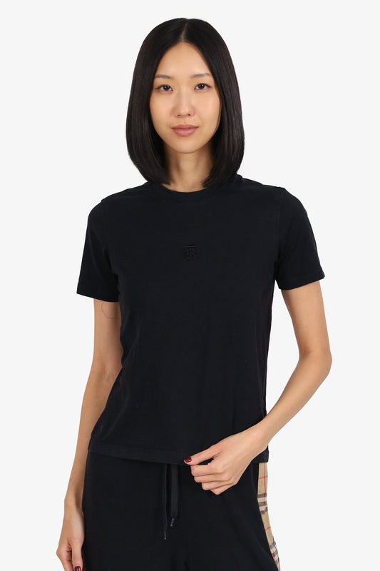 Burberry Black T-Shirt Size XS