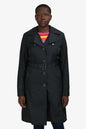 Burberry Black Nylon Trench Size 10