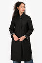 Burberry Black Nylon Logo Hooded Windbreaker Size 0