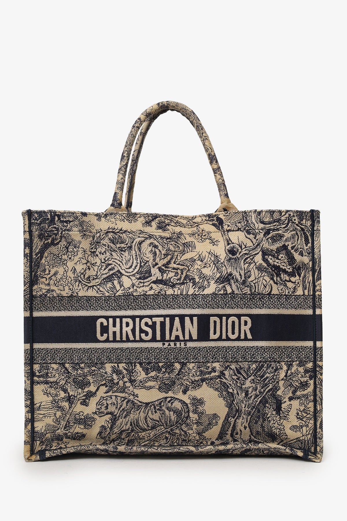 Dior Book Tote Leather Tote Bag Beige Rovelle Bags