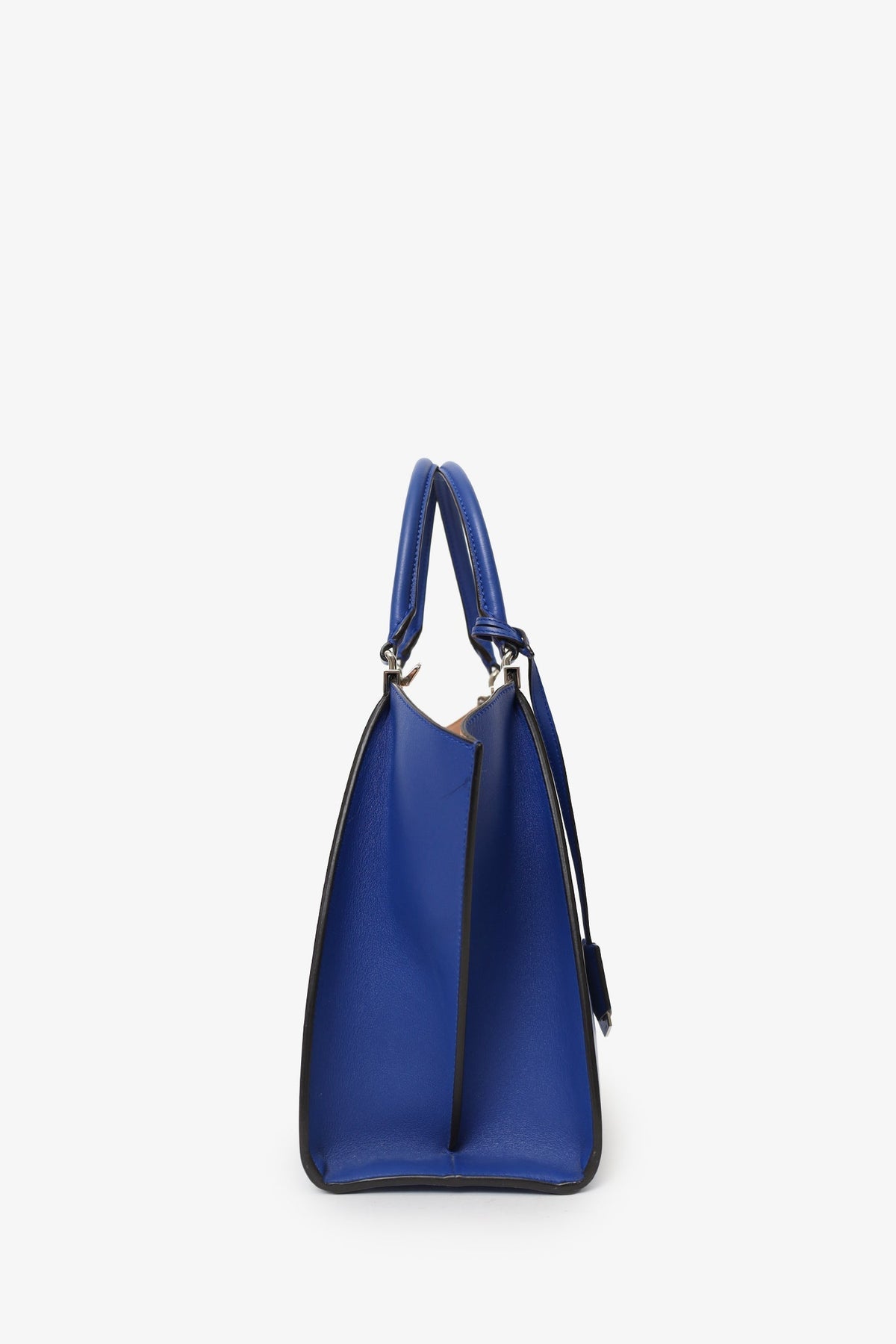 Fendi Blue Leather 3Jours Tote Bag With Strap Rovelle Bags
