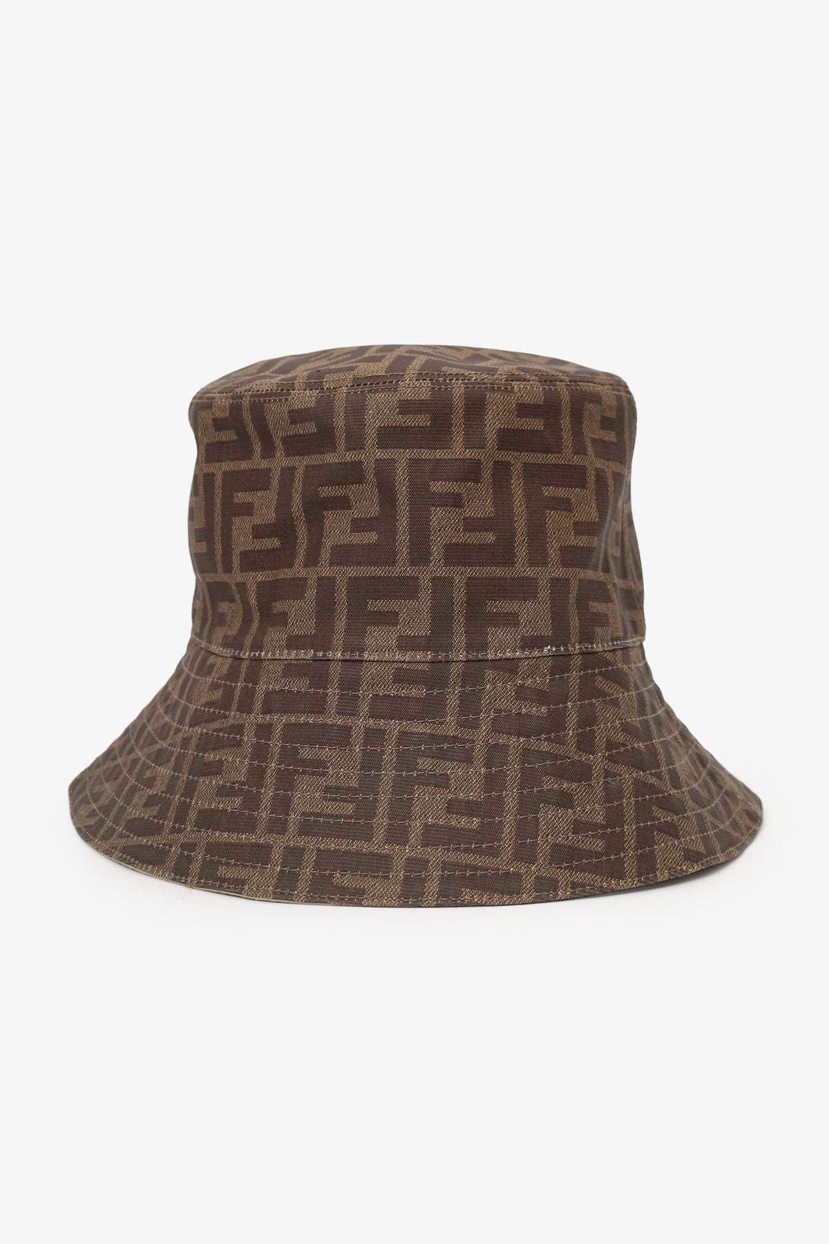 Fendi Brown Monogram Tech Fabric Hat Rovelle Bags