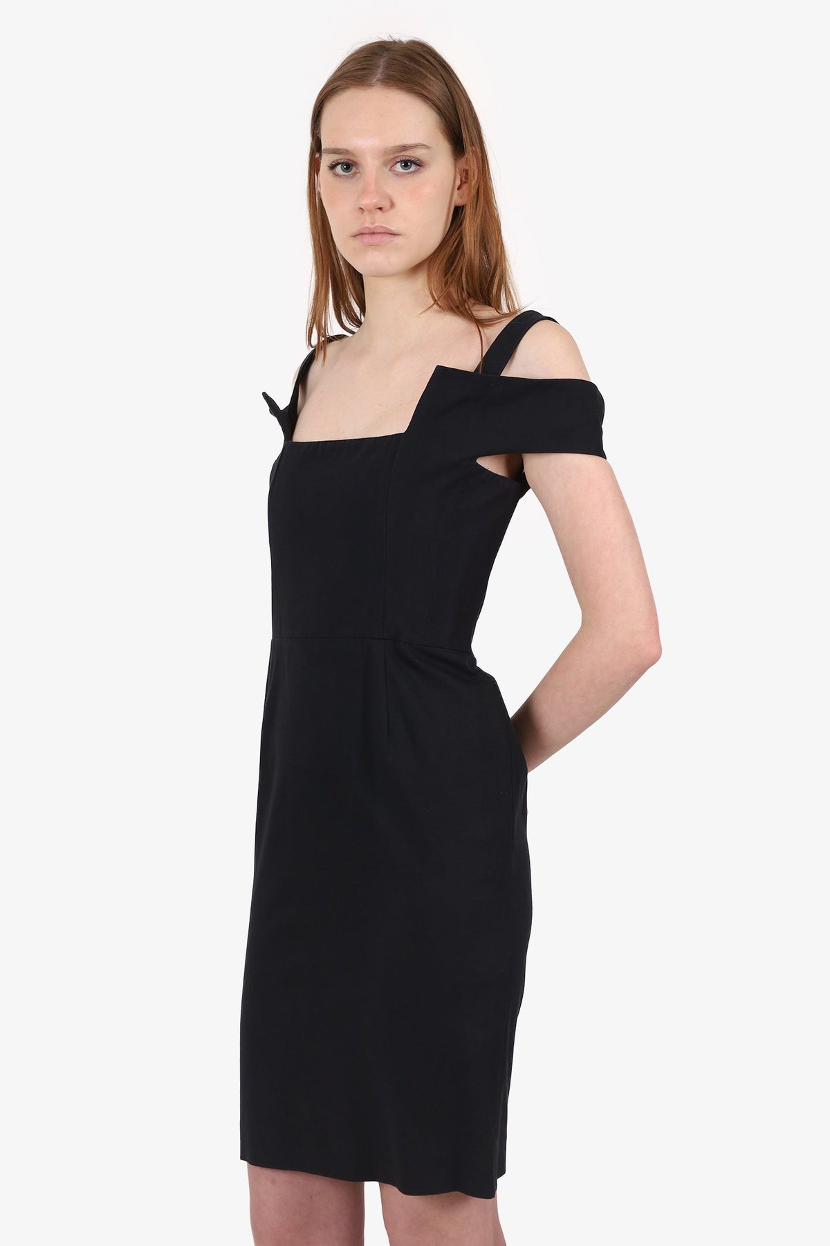 Fendi Black Knee Length Dress Size 40 Rovelle Bags