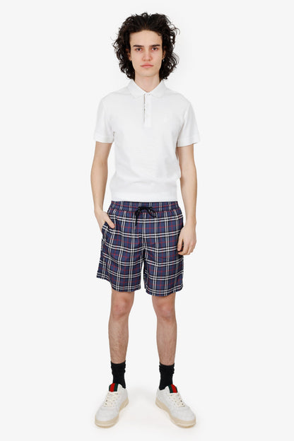 Burberry Navy Nova Check Swim Short Size S Mens